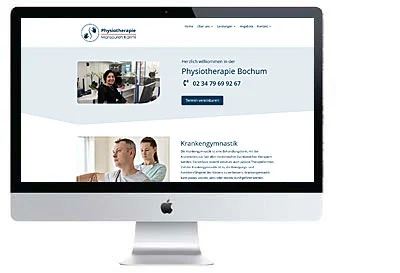 Webdesign Physiotherapie Webseite
