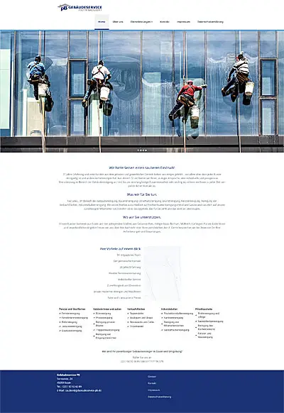 Webdesign Essen launcht www.gebaeudeservice-pb.de