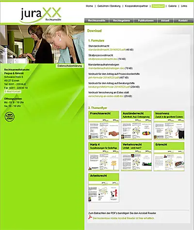Webdesign Essen launcht www.juraxx-essen.de
