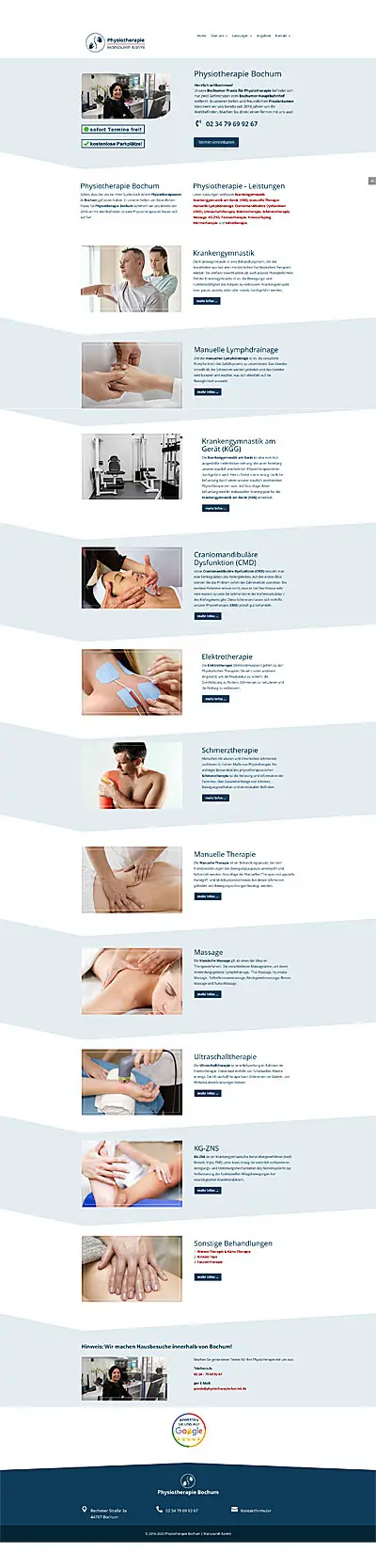 Webdesign Essen launcht www.physiotherapie-karimi.de